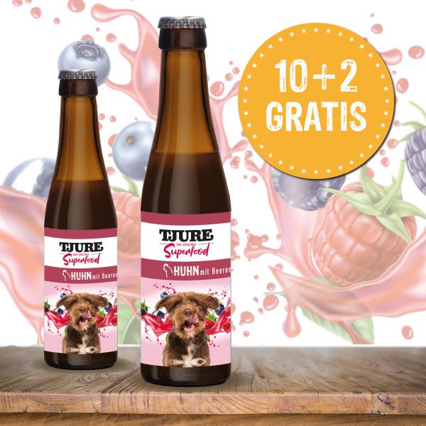 TJURE Huhn mit Beeren 12 x 220 ml "10 kaufen + 2 GRATIS"