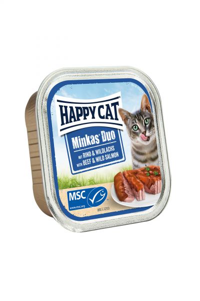 Minkas Duo "Rind & Lachs" 16 x 100g