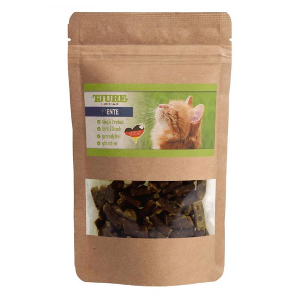 TJURE Katze - Snack Ente 50 g